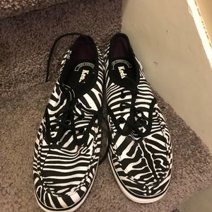 Zebra print keds